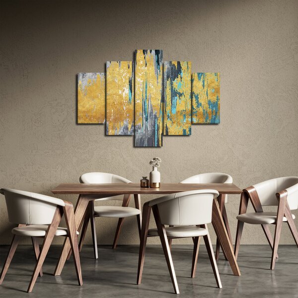 Obraz - Zlatý design (150x105 cm)