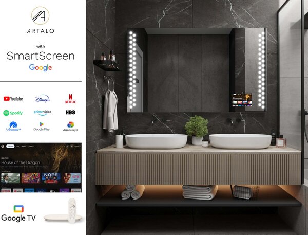 Zrkadlo do kúpeľne s LED osvetlením M10 premium