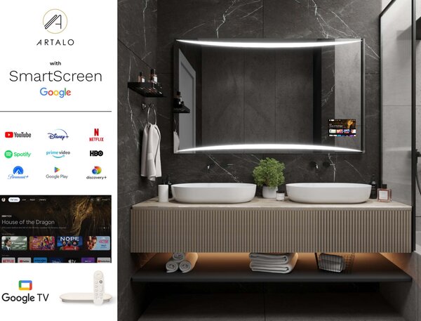 Zrkadlo do kúpeľne s LED osvetlením M16 premium