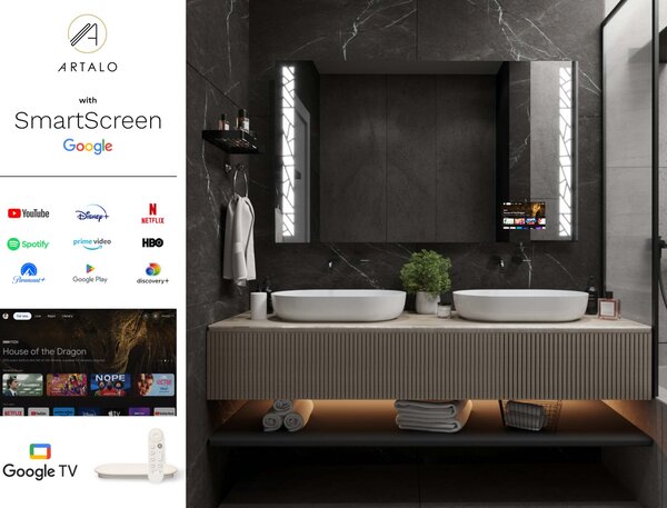 Zrkadlo do kúpeľne s LED osvetlením M22 premium