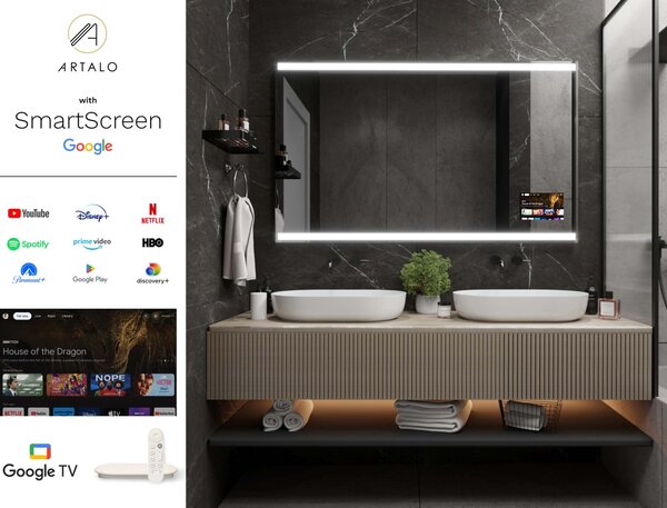 Zrkadlo do kúpeľne s LED osvetlením M13 premium