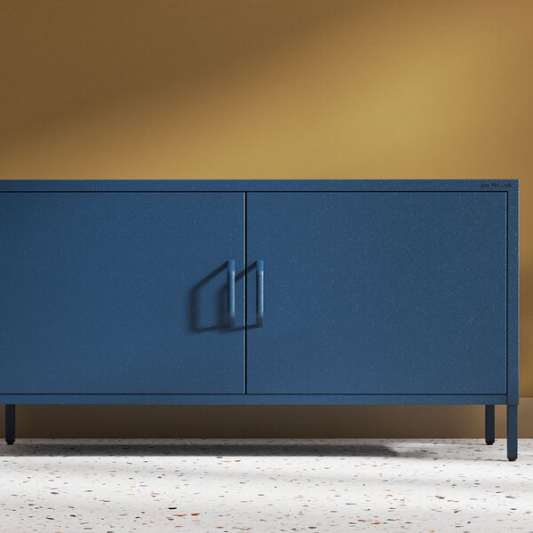 TV stolík na nožičkách ROSA, 1150 x 595 x 400 mm, Modern: tmavomodrá farba