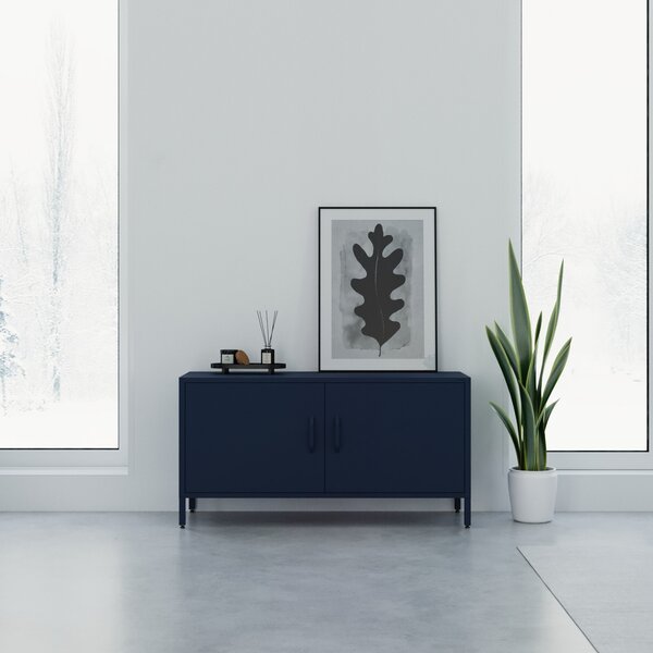 TV stolík na nožičkách ROSA, 1150 x 595 x 400 mm, Modern: tmavomodrá farba