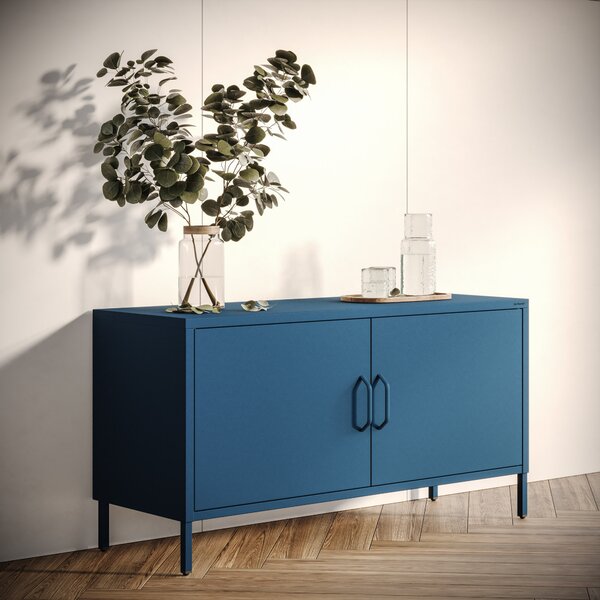 TV stolík na nožičkách ROSA, 1150 x 595 x 400 mm, Modern: tmavomodrá farba