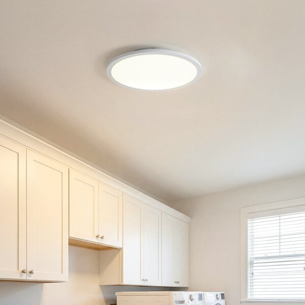 Inteligentný LED panel biely 40 cm vrátane LED stmievania na teplé svetlo s diaľkovým ovládaním - Knob