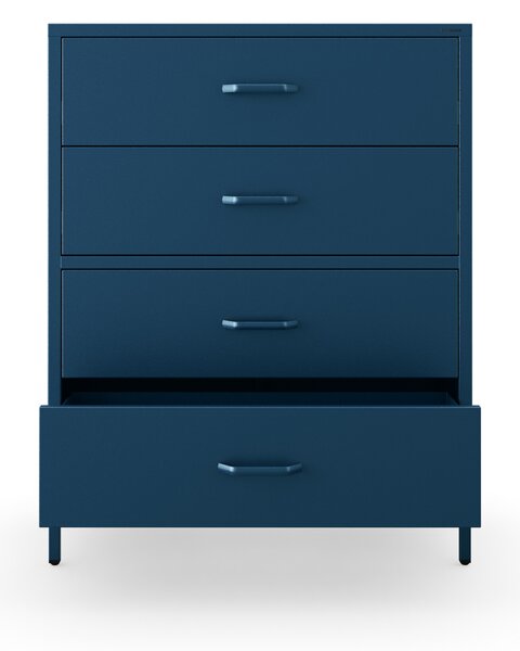Komoda CARLA, 800 x 1015 x 400 mm, Modern: tmavomodrá farba