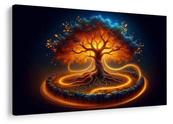 Obraz magický strom života v žiare