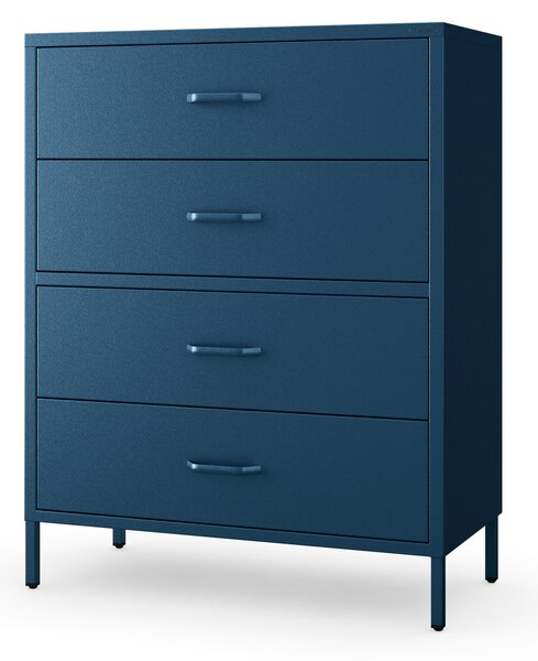 Komoda CARLA, 800 x 1015 x 400 mm, Modern: tmavomodrá farba