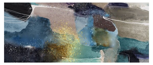 Obraz - Akvarelová abstrakcia (120x50 cm)