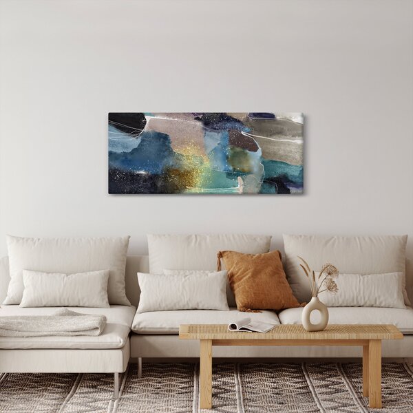 Obraz - Akvarelová abstrakcia (120x50 cm)