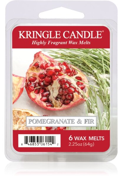 Kringle Candle Pomegranate & Fir Wax Melt DVA vonná sviečka 64 g