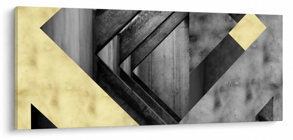 Obraz - Textúrované tvary (120x50 cm)