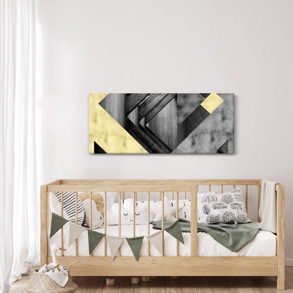 Obraz - Textúrované tvary (120x50 cm)