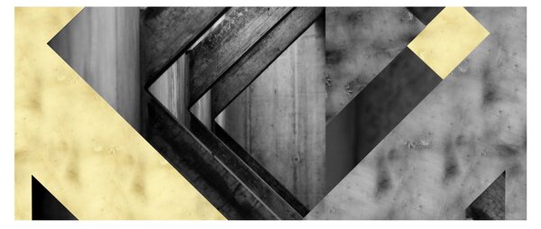 Obraz - Textúrované tvary (120x50 cm)