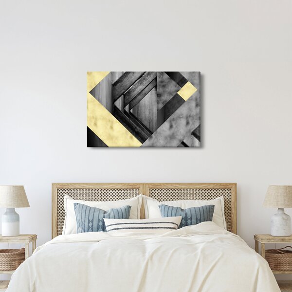 Obraz - Textúrované tvary (90x60 cm)