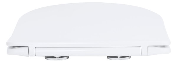 Gamma Magro, toaletné WC sedátko 438x361mm z duroplastu s pomalým zatváraním, biela, GMA-MAGRO