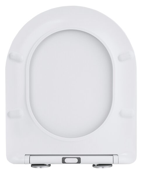 Gamma Magro, toaletné WC sedátko 438x361mm z duroplastu s pomalým zatváraním, biela, GMA-MAGRO