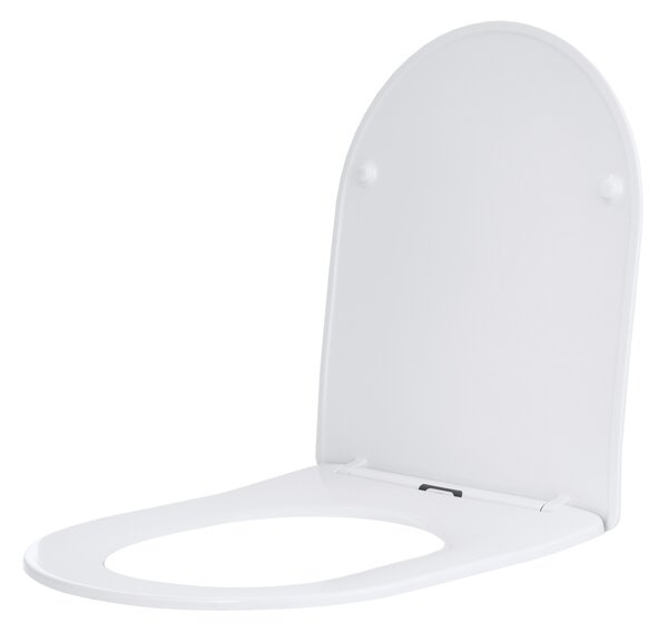 Gamma Magro, toaletné WC sedátko 438x361mm z duroplastu s pomalým zatváraním, biela, GMA-MAGRO