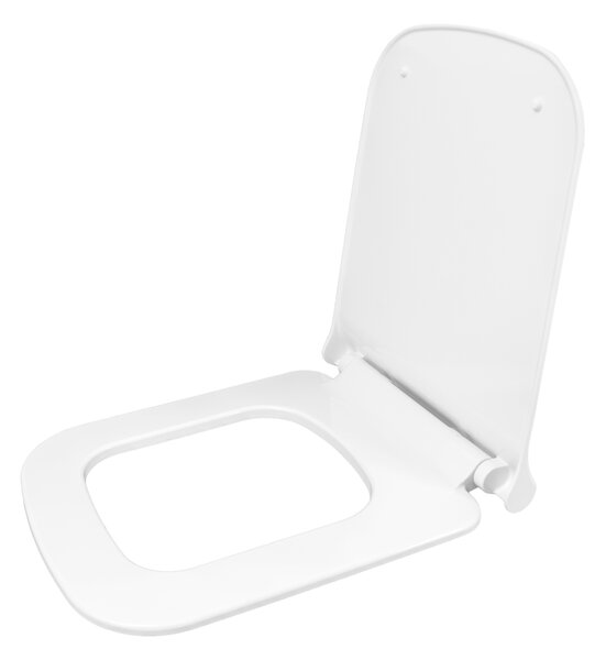Gamma Viana, toaletné WC sedátko 418(467)x444mm z duroplastu s pomalým zatváraním, biela, ERG-GAM-D6