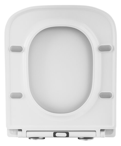 Gamma Venice, toaletné WC sedátko 435x362mm z duroplastu s pomalým zatváraním, biela, GMA-VENICE