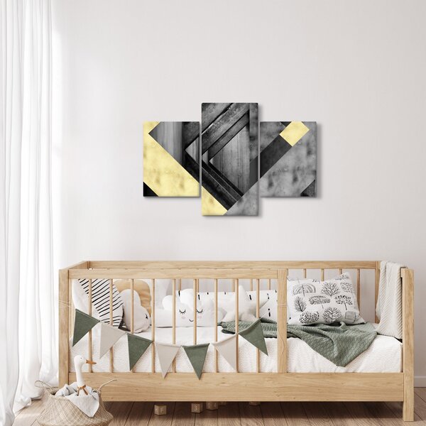 Obraz - Textúrované tvary (90x60 cm)