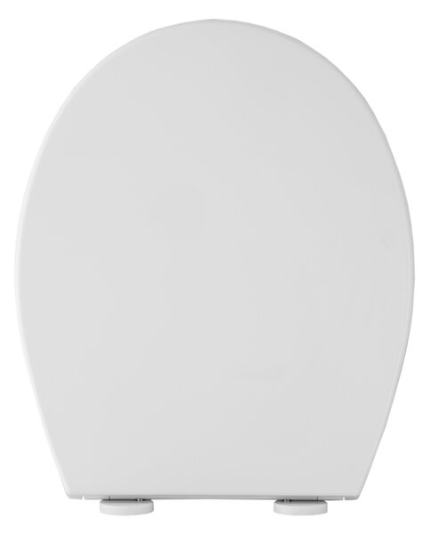 Gamma Porto, toaletné WC sedátko 445x370mm z polypropylénu s pomalým zatváraním, biela, GMA-PORTO