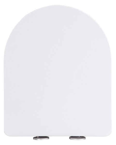 Gamma Magro, toaletné WC sedátko 438x361mm z duroplastu s pomalým zatváraním, biela, GMA-MAGRO