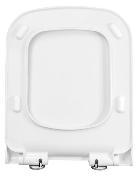 Gamma Viana, toaletné WC sedátko 418(467)x444mm z duroplastu s pomalým zatváraním, biela, ERG-GAM-D6