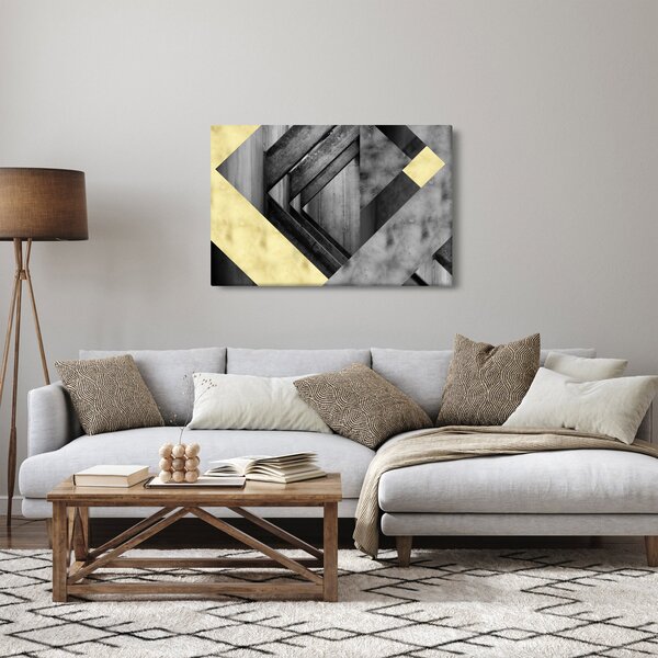 Obraz - Textúrované tvary (90x60 cm)