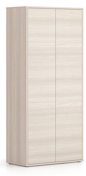 Kancelárska spisová skriňa BLOCK, 2× dvere, 800 × 400 × 1748 mm, dub prírodný