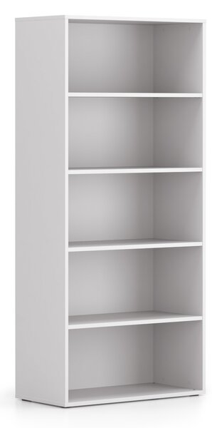 Kancelársky regál BLOCK, 800 x 400 x 1748 mm, biela