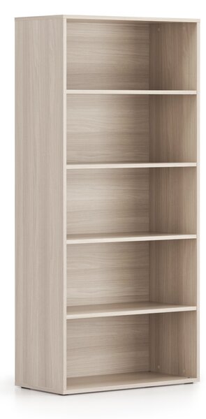 Kancelársky regál BLOCK, 800 x 400 x 1748 mm, dub prírodný