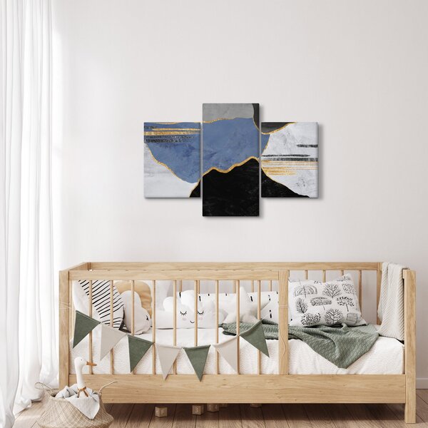Obraz - Textúrované tvary (90x60 cm)