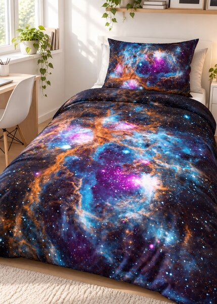 3d obliečky Galaxy mikroplyš 140x200 cm