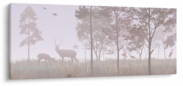 Obraz - Lesík jednofarebný (120x50 cm)