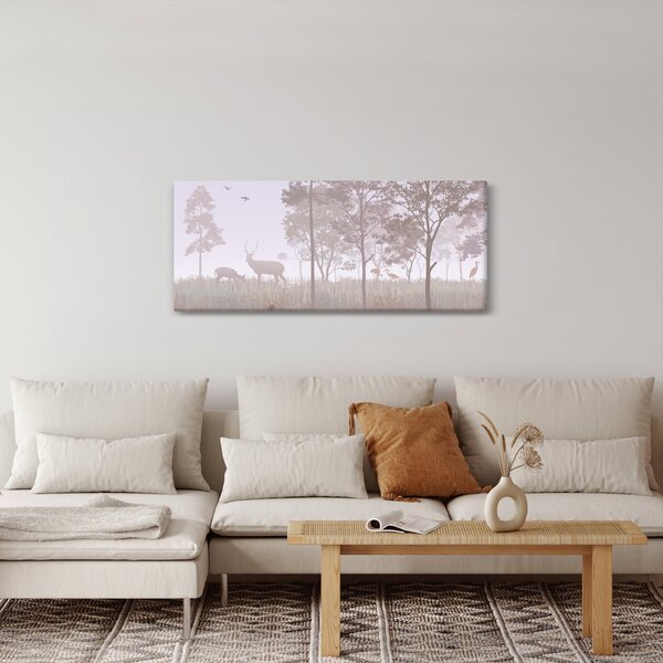 Obraz - Lesík jednofarebný (120x50 cm)