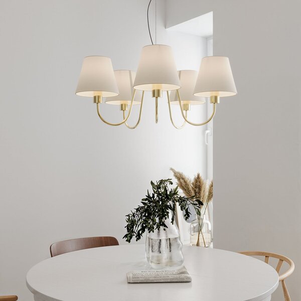 Lustre By Rydéns, Lynx, stmievateľné, Zlatá / Mosadz, Jedáleň, Kov