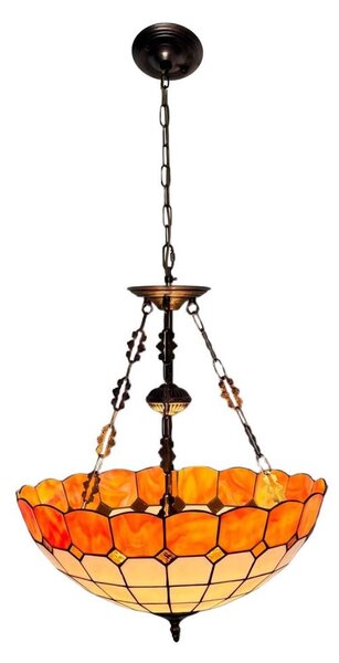 Brilagi - Tiffany vitrážový luster na reťazi SIENNA 3xE27/60W/230V priemer 50 cm