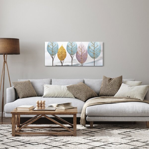 Obraz - Dizajnové stromy (120x50 cm)