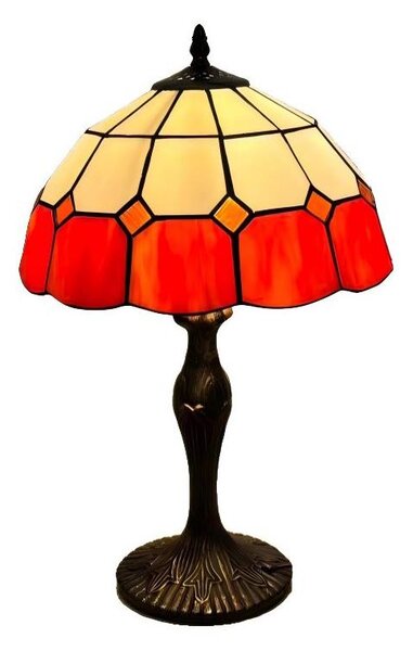 Brilagi - Tiffany vitrážová stolná lampa SIENNA 1xE27/60W/230V