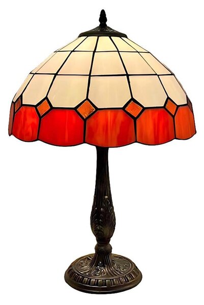 Brilagi - Tiffany vitrážová stolná lampa SIENNA 2xE27/60W/230V