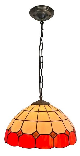 Brilagi - Tiffany vitrážový luster na reťazi SIENNA 1xE27/60W/230V priemer 40 cm