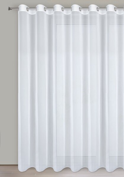 ZÁCLONA NA KRÚŽKOCH ARLETA 350X270 CM BIELA BS