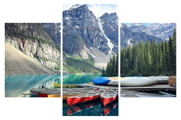 Obraz - Moraine Lake (90x60 cm)