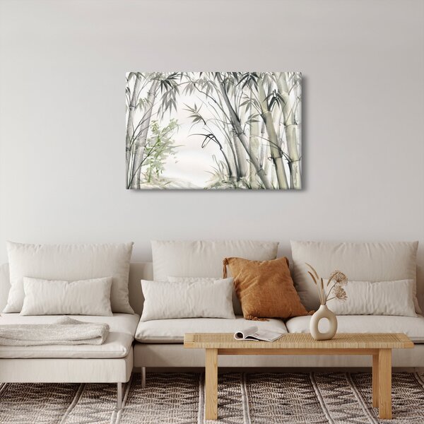 Obraz - Bambusy, kresba (90x60 cm)
