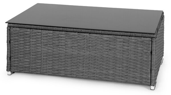 MultiGarden Záhradný set nábytku, rohová sedačka, stôl, modulárny, technoratan - sivá MultiGarden