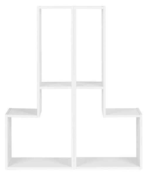Moderná modulárna geometrická knižnica, so 4 policami, ModernHome