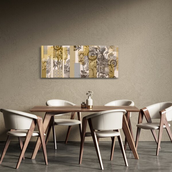 Obraz - Koláž so slnečnicami (120x50 cm)