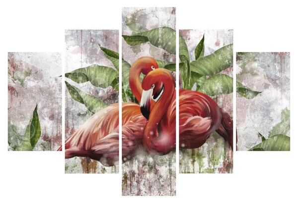 Obraz - Plameniaky (150x105 cm)