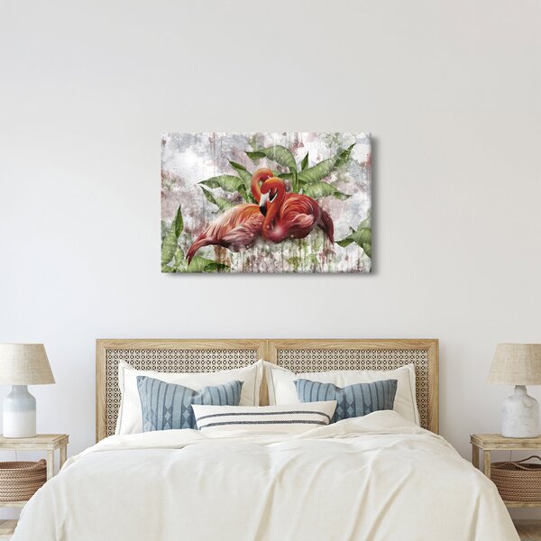Obraz - Plameniaky (90x60 cm)